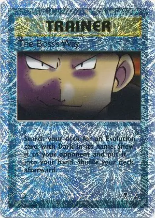 The Boss's Way Reverse Holo Pokemon card from Legendary Collection