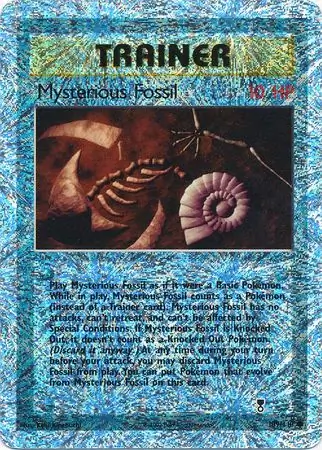 Mysterious Fossil Reverse Holo Pokemon card from Legendary Collection
