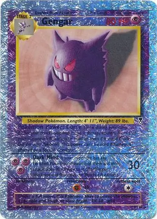Gengar Reverse Holo Pokemon card from Legendary Collection