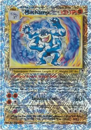 Machamp Reverse Holo Pokemon card from Legendary Collection