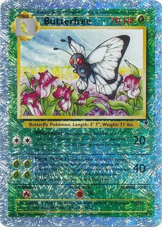 Butterfree Reverse Holo Pokemon card from Legendary Collection