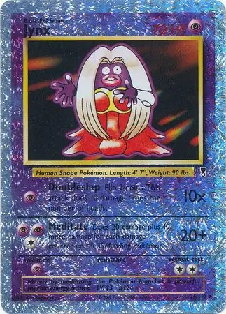 Jynx Reverse Holo Pokemon card from Legendary Collection