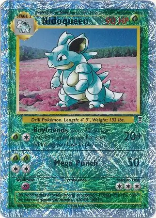 Nidoqueen Reverse Holo Pokemon card from Legendary Collection