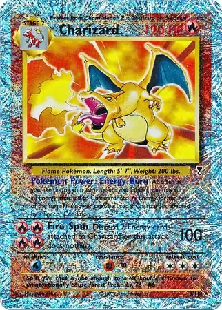 Charizard Reverse Holo Pokemon card from Legendary Collection