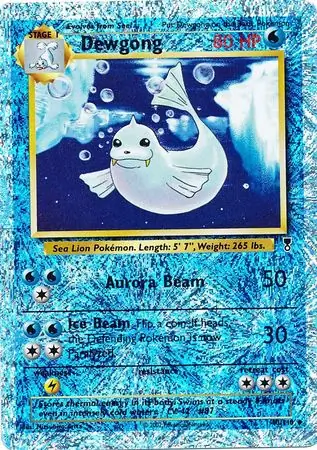 Dewgong Reverse Holo Pokemon card from Legendary Collection