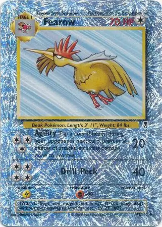 Fearow Reverse Holo Pokemon card from Legendary Collection
