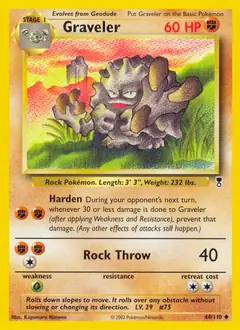 Graveler Pokemon card from Legendary Collection
