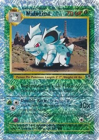 Nidorina Reverse Holo Pokemon card from Legendary Collection