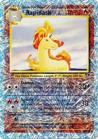 Rapidash Reverse Holo Pokemon card from Legendary Collection