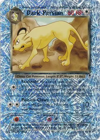 Dark Persian Reverse Holo Pokemon card from Legendary Collection