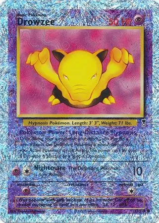 Drowzee Reverse Holo Pokemon card from Legendary Collection