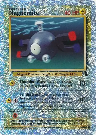 Magnemite Reverse Holo Pokemon card from Legendary Collection