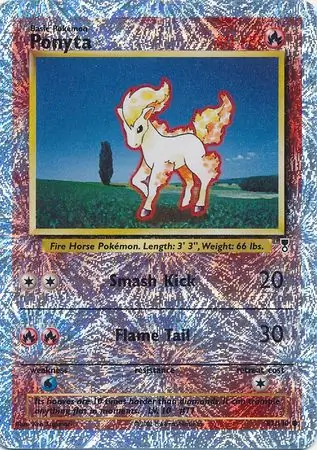 Ponyta Reverse Holo Pokemon card from Legendary Collection
