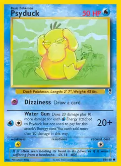 Psyduck Pokemon card from Legendary Collection