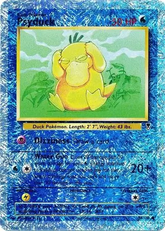 Psyduck Reverse Holo Pokemon card from Legendary Collection