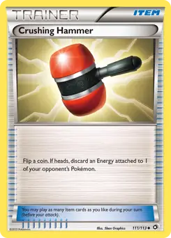 Crushing Hammer Pokemon card from Legendary Treasures
