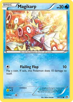 Magikarp Pokemon card from Legendary Treasures