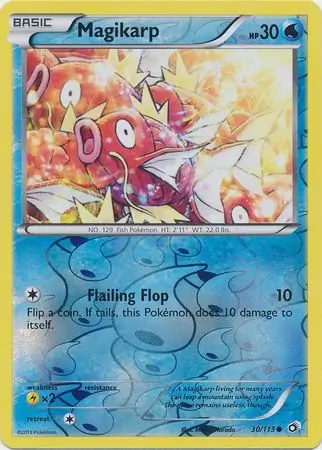 Magikarp Reverse Holo Pokemon card from Legendary Treasures