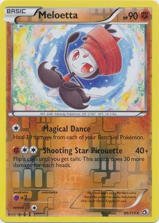 Meloetta Reverse Holo