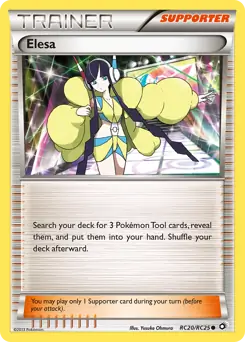 Elesa Pokemon card from Legendary Treasures Radiant Collection