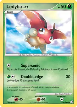 Ledyba Pokemon card from Legends Awakened