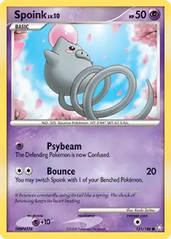 Spoink Pokemon card from Legends Awakened