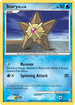 Staryu Pokemon card from Legends Awakened