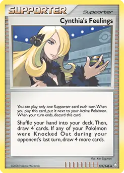Cynthia's Feelings Pokemon card from Legends Awakened