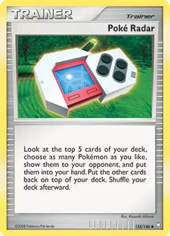 Poke Radar Pokemon card from Legends Awakened