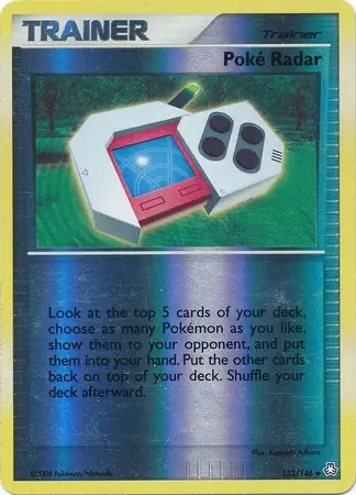 Poke Radar Reverse Holo Pokemon card from Legends Awakened