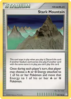 Stark Mountain Pokemon card from Legends Awakened