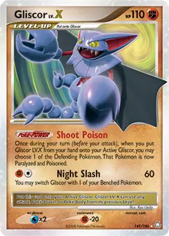 Gliscor Lv.X Pokemon card from Legends Awakened