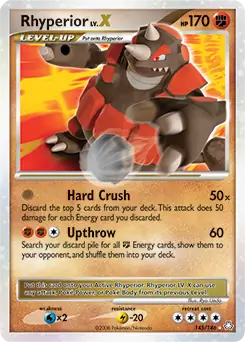 Rhyperior Lv.X Pokemon card from Legends Awakened