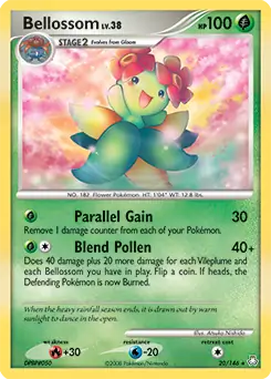 Bellossom Pokemon card from Legends Awakened