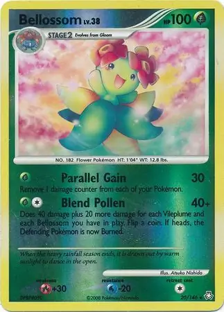 Bellossom Reverse Holo Pokemon card from Legends Awakened