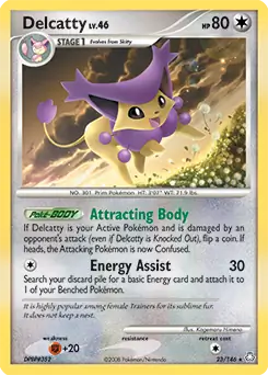Delcatty Pokemon card from Legends Awakened