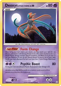 Deoxys Attack Forme Pokemon card from Legends Awakened