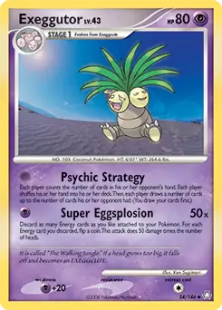 Exeggutor Pokemon card from Legends Awakened