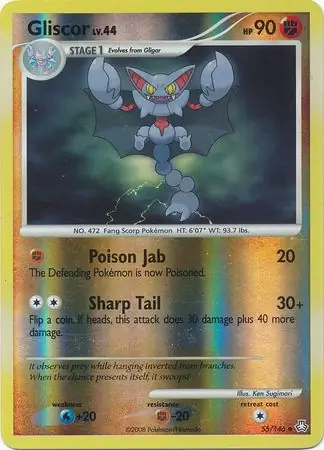 Gliscor Reverse Holo Pokemon card from Legends Awakened
