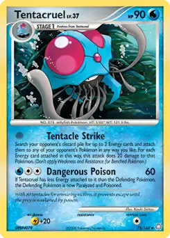Tentacruel Pokemon card from Legends Awakened