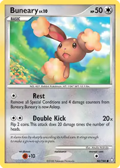 Buneary Pokemon card from Legends Awakened
