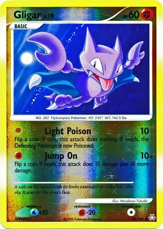 Gligar Reverse Holo Pokemon card from Legends Awakened