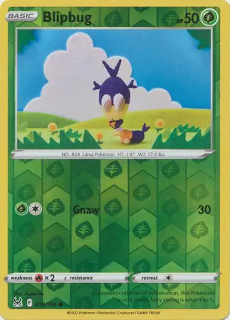 Blipbug Reverse Holo Pokemon card from Lost Origin
