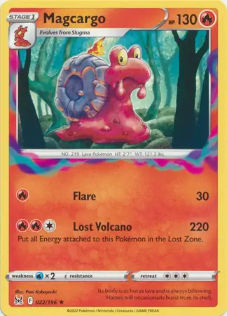 Magcargo Pokemon card from Lost Origin