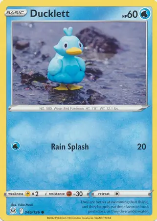Ducklett Pokemon card from Lost Origin