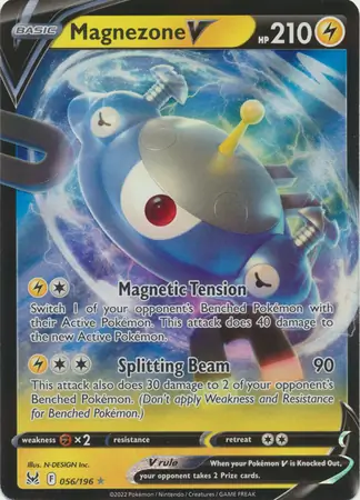 Magnezone V Pokemon card from Lost Origin