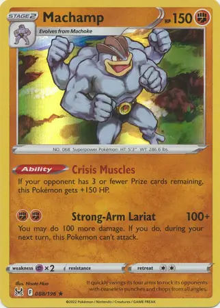 Machamp Pokemon card from Lost Origin