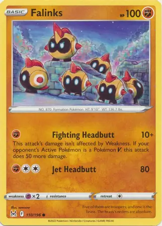 Falinks Pokemon card from Lost Origin
