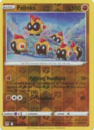 Falinks Reverse Holo Pokemon card from Lost Origin