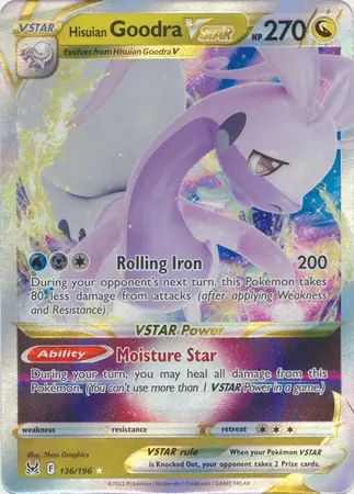 Hisuian Goodra VSTAR Pokemon card from Lost Origin